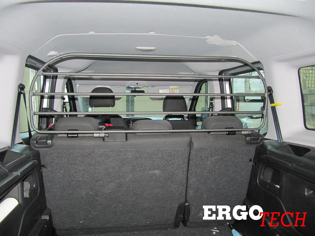 ERGOTECH Trenngitter Hundegitter Schutzgitter kompatibel mit FIAT Doblò, RDA100HBG-XXL, für Hunde un