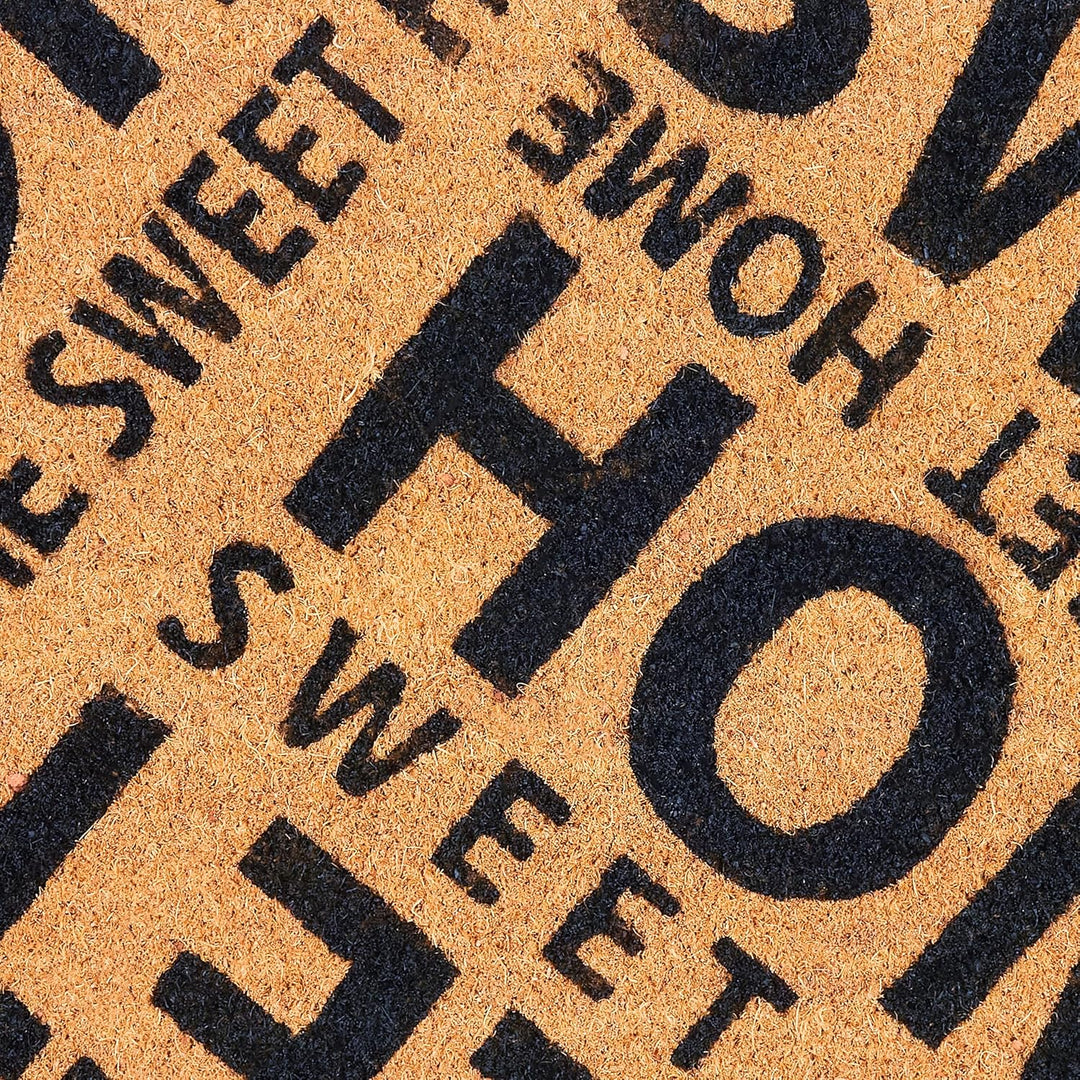 BRUBAKER Fussmatte für Aussen und Innen - Home Sweet Home - 45 x 75 cm Schmutzfangmatte aus 100% Kok