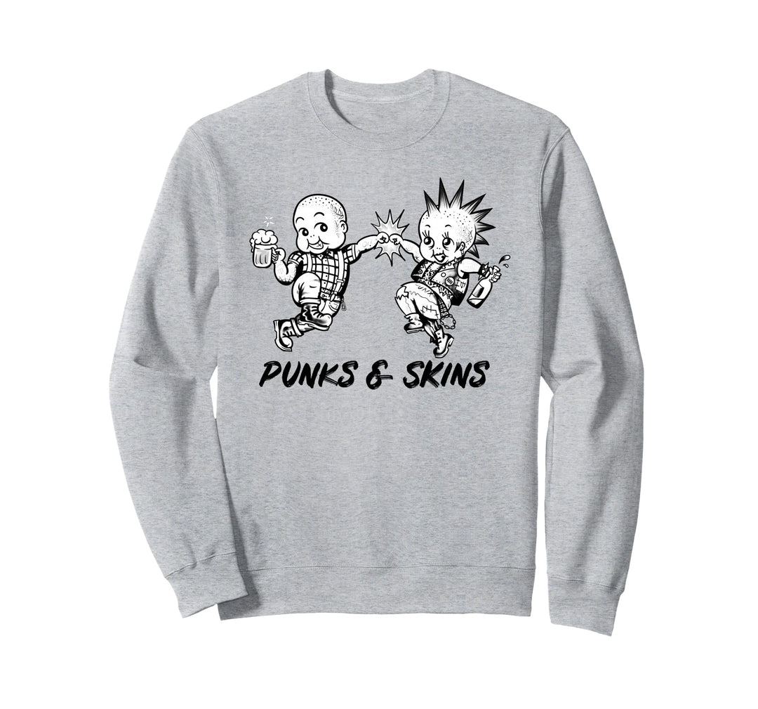Punks and Skins United Crust Punk Clothing Trojan Skinhead Sweatshirt