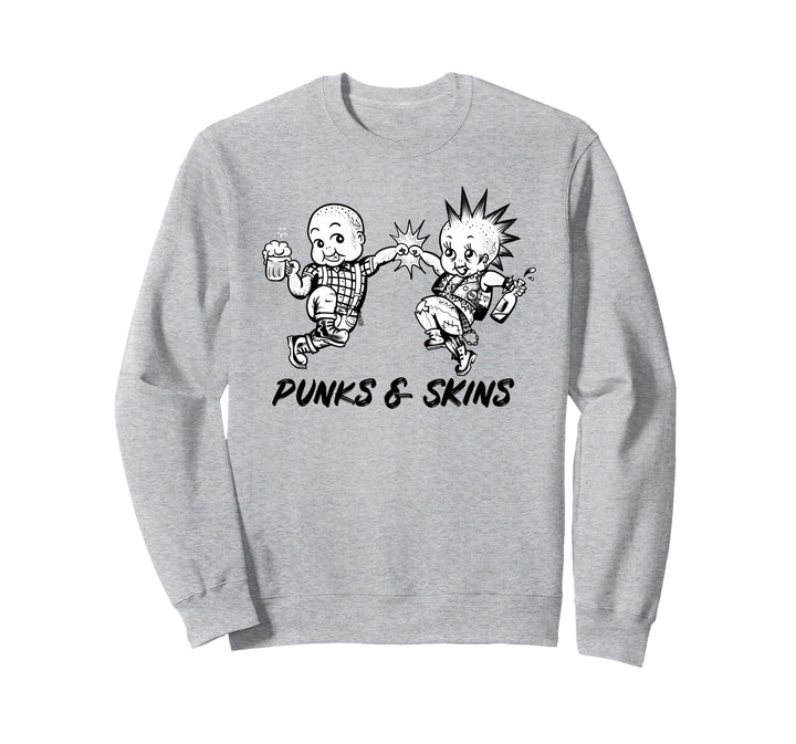 Punks and Skins United Crust Punk Clothing Trojan Skinhead Sweatshirt
