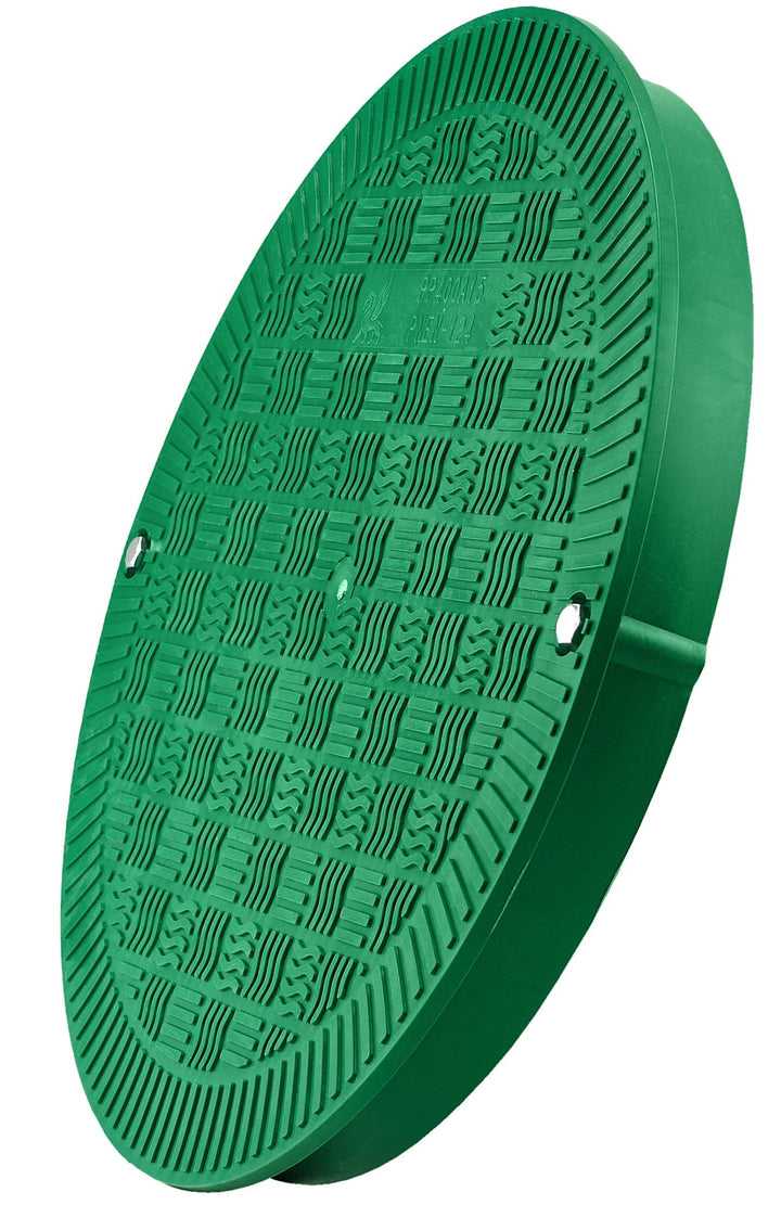 BABYLONPLAST Schachtabdeckung, Kanaldeckel, DN400, Kunststoff Schachtdeckel 15 kN - Passend für Ø400