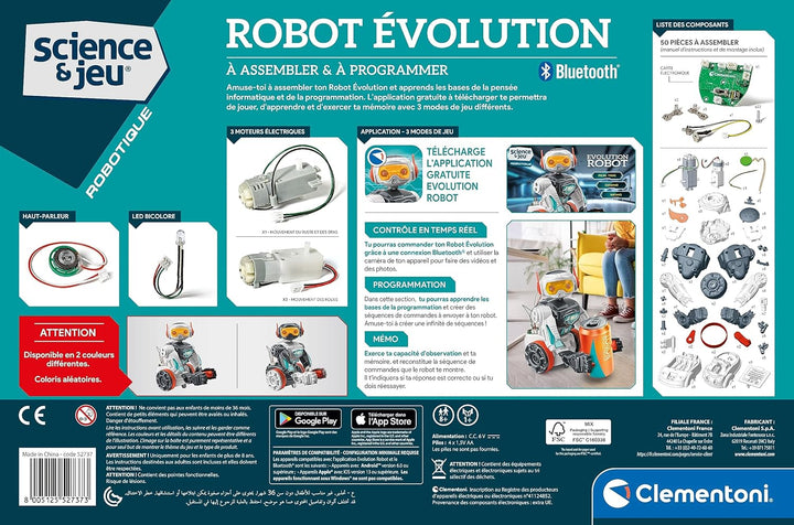 Clementoni Roboter Evolution zum Zusammenbauen für Kinder 8+ | Wissenschaft & Spiel – Robotik | Lern