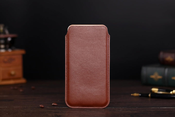 Cronus & Rhea® | Luxus Smartphone Tasche mit Zugband aus exklusivem Leder (Athena) | Hülle - Etui -