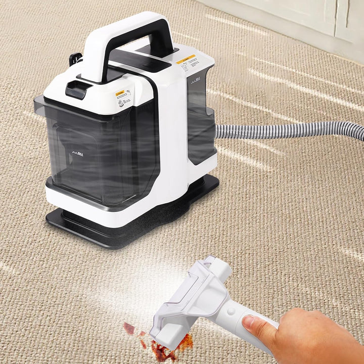 Handgeführte Reinigungsmaschine für Teppiche und Möbel, mit 2 Bürsten, 1080ml sauberes Wasser & 850m