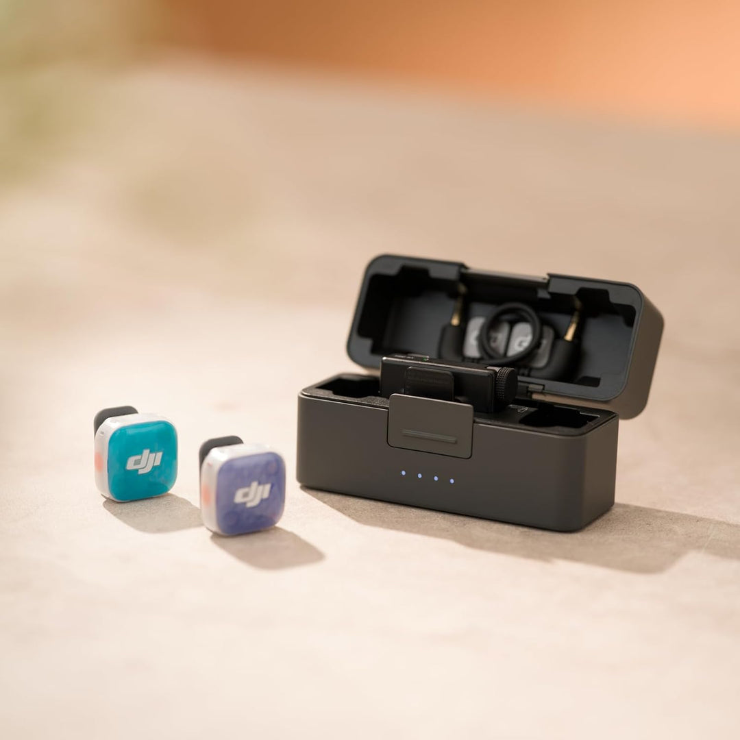 DJI Mic Mini 2S (2 TX + 1 RX + Ladeschale), KI-Geräuschunterdrückung Mic Mini 2S (2 Sender + 1 Empfä