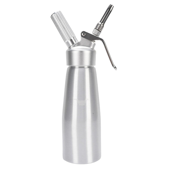 Fockety Professioneller Schlagsahne -Spender, 500 Ml Aluminiumcreme Whipper mit 3 Dekorationsdüsen u