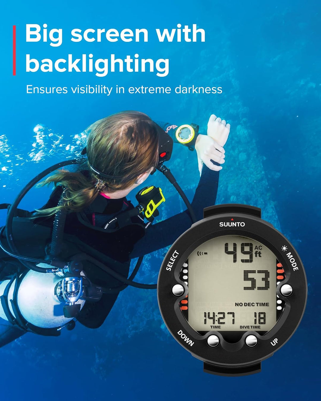 SUUNTO Dive Zoop Novo Schwarz, ohne USB, Schwarz, ohne USB