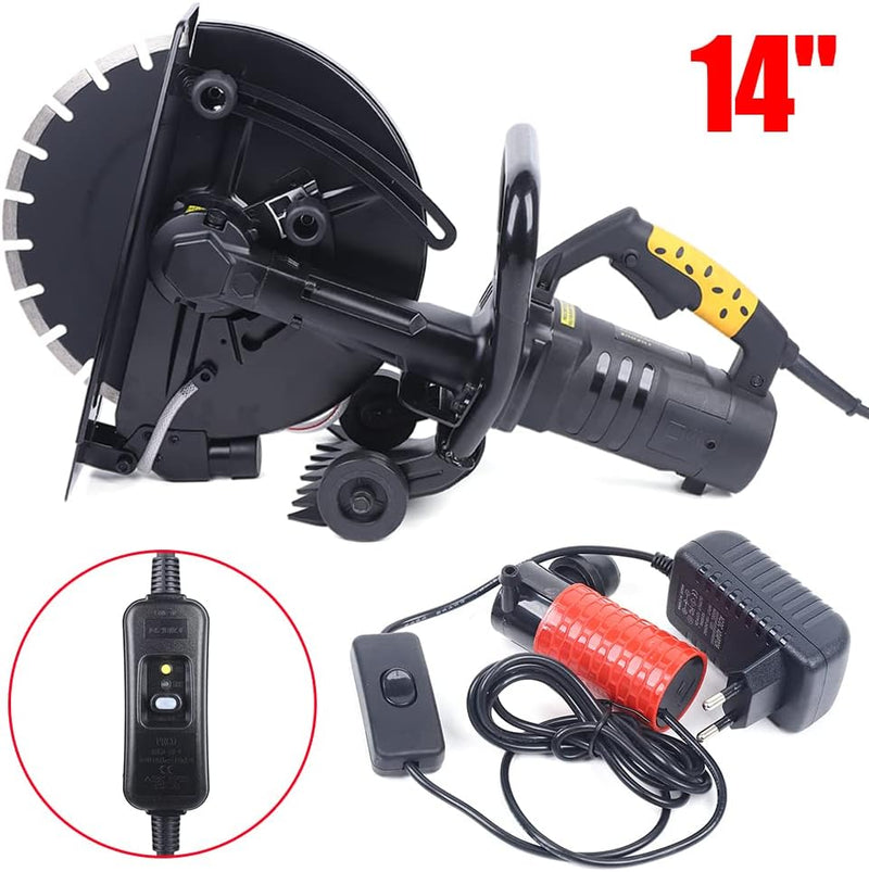 3200W Schlitzmaschine, 220V Elektrisch Betonschneider Trennschleifer Fugenschneider, Mauernutfräse S