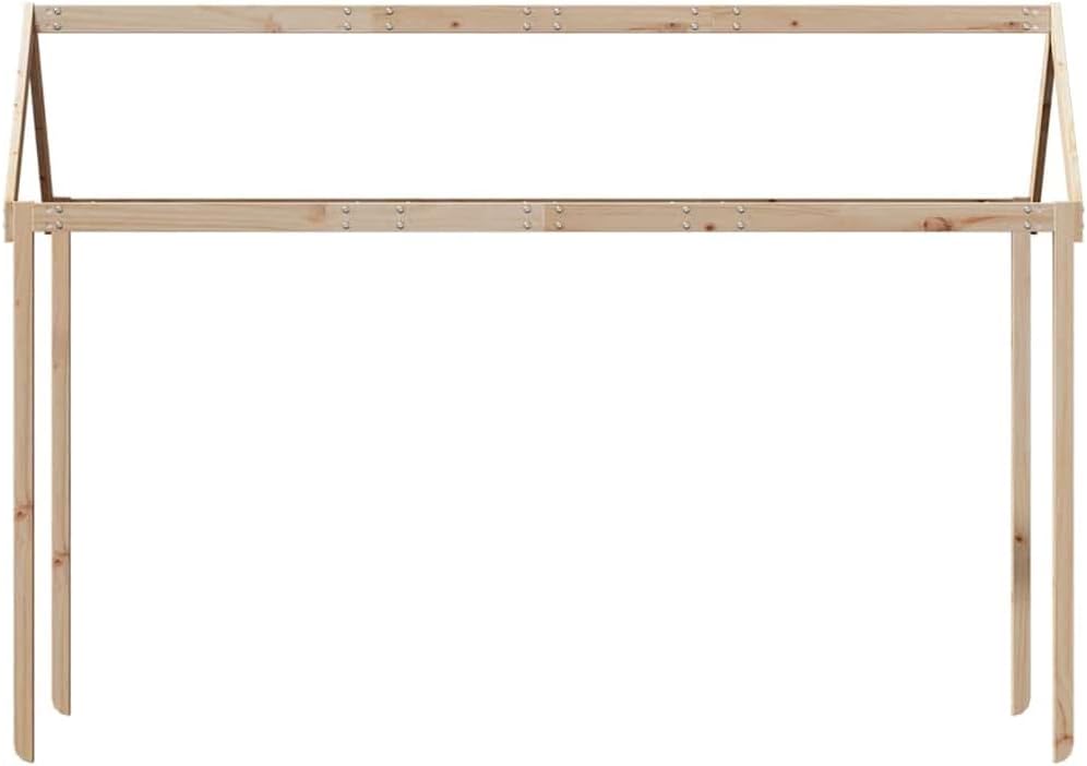 vidaXL Dach für Kinderbett 217x85,5x154 cm Massivholz Kiefer