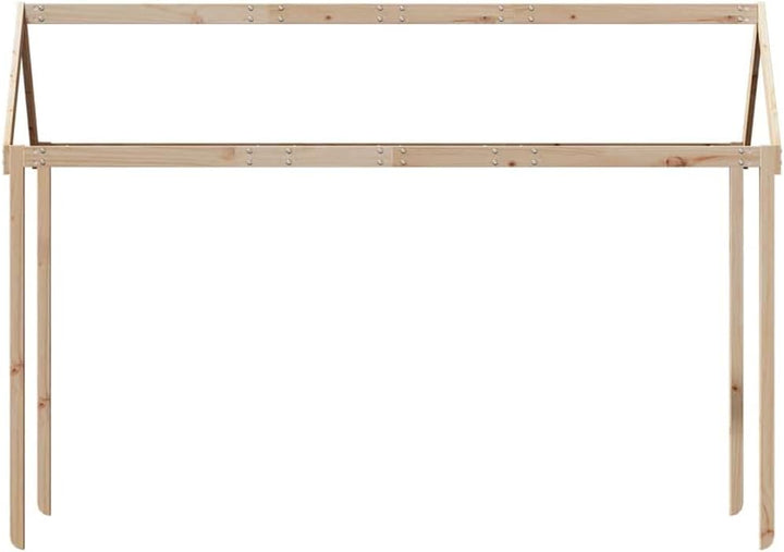 vidaXL Dach für Kinderbett 217x85,5x154 cm Massivholz Kiefer