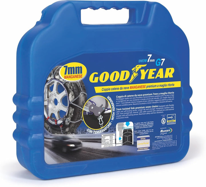 Goodyear 77954 Schneeketten 7 mm für auto, Grösse 090, Grösse 090