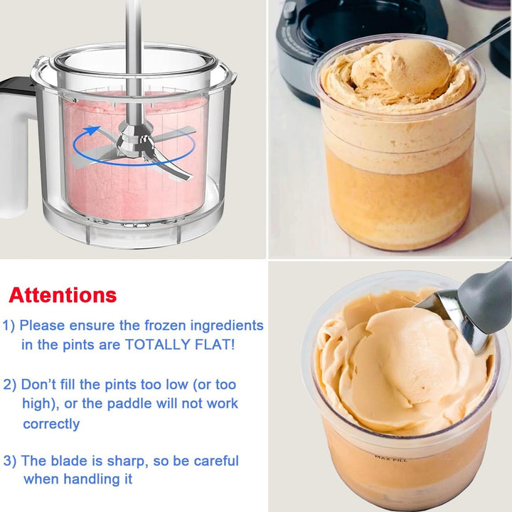 Ersatz-Paddel Klinge Kompatibel mit Ninja CREAMi Scoop & Swirl Eismaschine NC701EU NC700 NC701 NC701