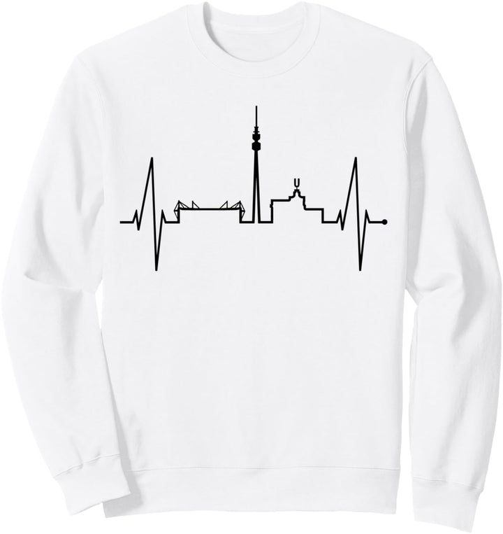 Dortmund Herzschlag Skyline Puls Ruhrpott Stadion Dortmunder Sweatshirt