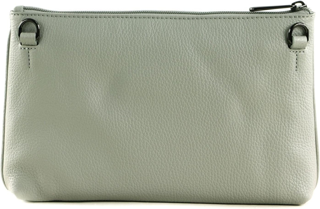 Mandarina Duck Damen Mellow Leather Clutch, 25x16x4 (L x H x W) Pearl, Pearl