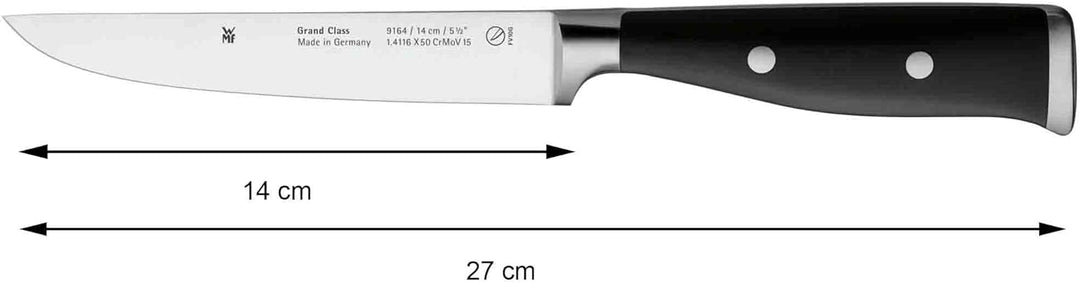 WMF Grand Class Zubereitungsmesser 27 cm, Made in Germany, Messer geschmiedet, Performance Cut, Spez