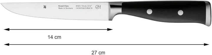 WMF Grand Class Zubereitungsmesser 27 cm, Made in Germany, Messer geschmiedet, Performance Cut, Spez