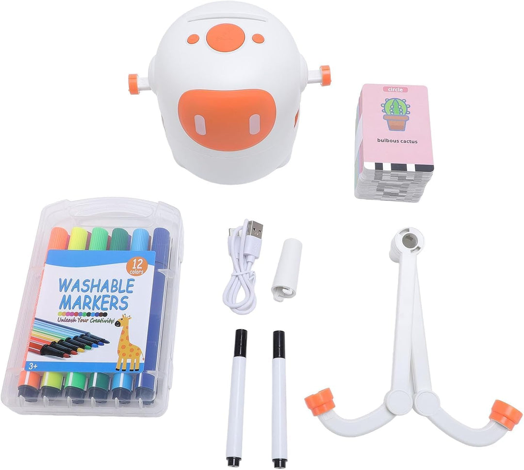 Zeichenroboter für Kinder Drawing Robot mit 150 Karten Interaction&17 Color Pens Malroboter für Kind
