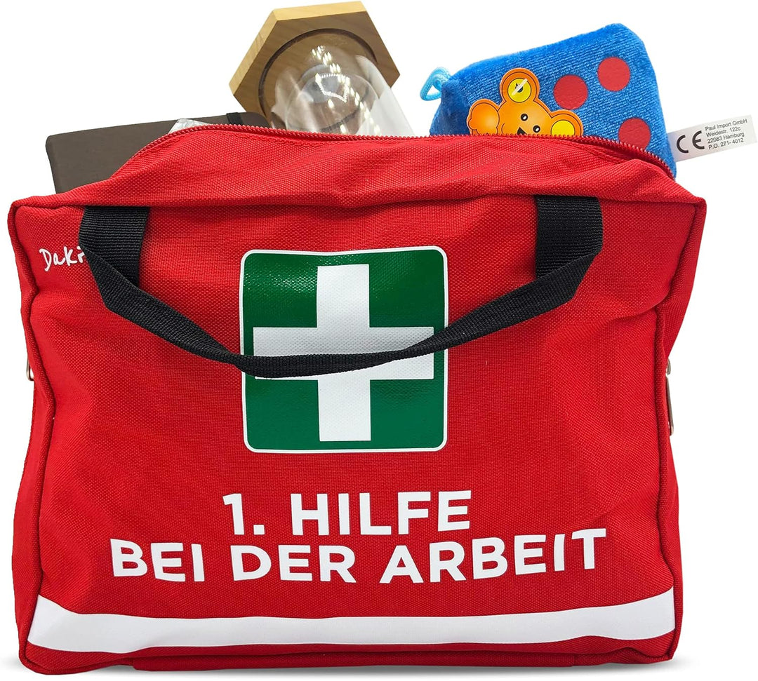 Dakita 1. Hilfe Tasche Geschenk für Kollegen - 28x18x8cm gross | Lustiges Geschenk zum Abschied von