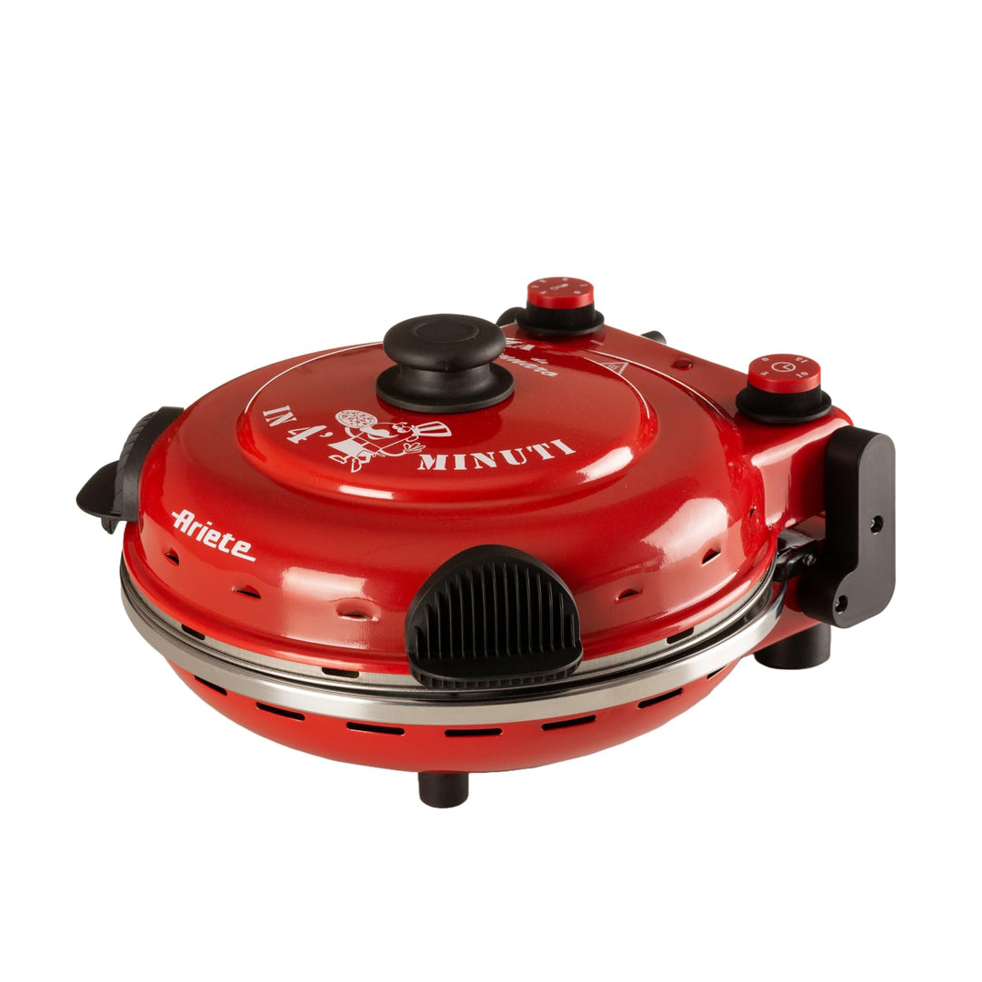 Ariete 919 Pizza in 4 Minuten, Pizzaofen, 400 Grad, backt in 4 Minuten, Schamottstein 32 cm Durchmes