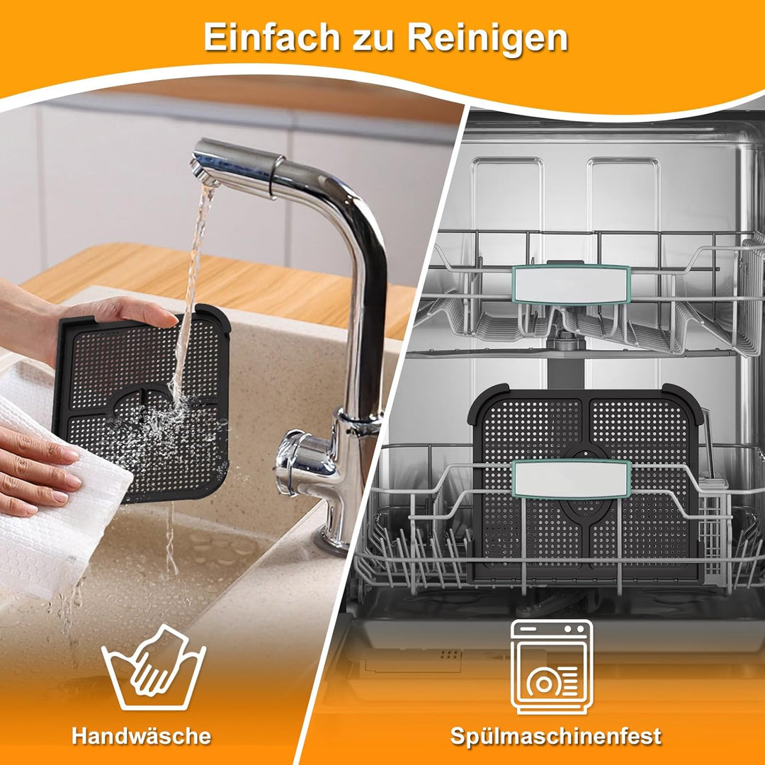 Heissluftfritteuse Spritzschutz für Ninja 10,4L AF500EU, 2 Stk Airfryer Spritzschutz für Ninja Foodi
