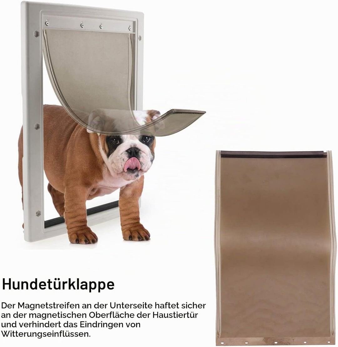Qcwwy Stossfest Freedom Hunde- und Katzentürklappe TPU Hundetür Ersatzklappe Hundetürklappe, Hundetü