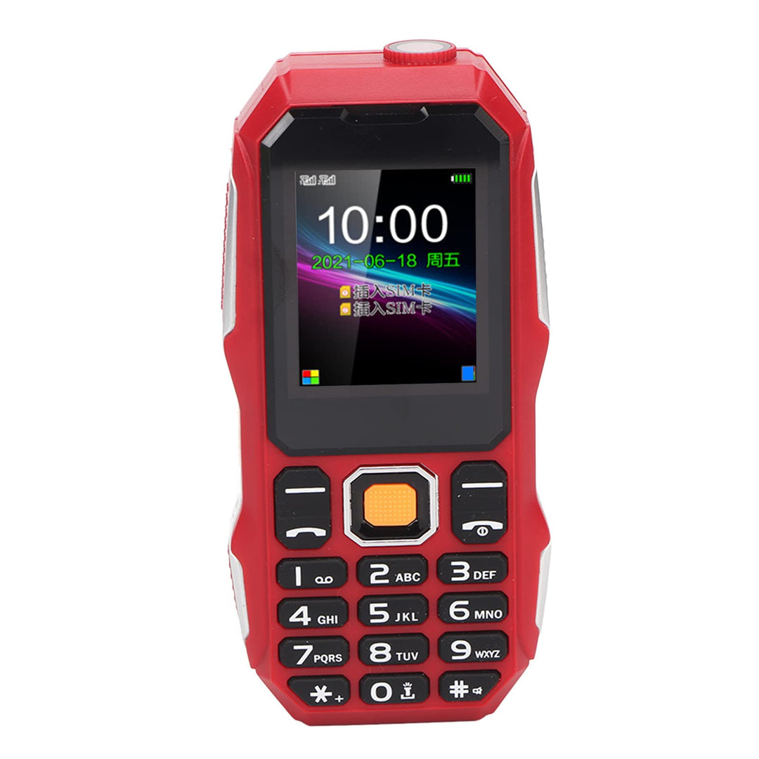 Senioren-Handy, 0,3 MP Kamera Senioren-Handy 5800mAh Zum Telefonieren (Rot), Rot