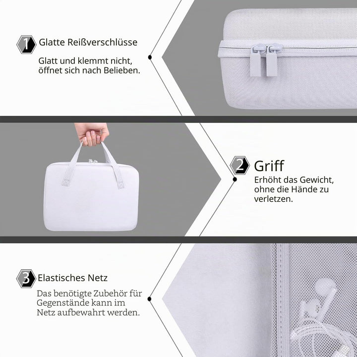 co2CREA Hart Reise Schutz Hülle Etui Tasche für Apple 2023 Mac Studio M2 / M1 / M1 Max Chip Desktop