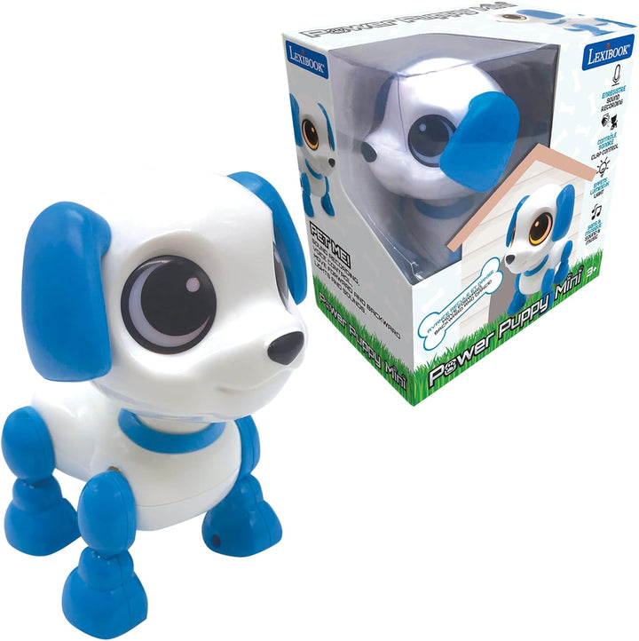 Lexibook Power Puppy - Mini - Mein kleiner Roboterhund - mit Geräuschen, Musik, Lichteffekten, Sprac