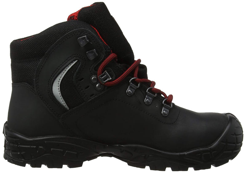 Cofra 22070-001.W41 SUMMIT UK S3 WR SRC Sicherheitsstiefel, Schwarz/Rot, Grösse 41