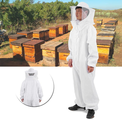 Bee Jacket, Professional Weiche Imkerschutzkleidung Imkerschleier Schutzausrüstung Ganzkörper-Imkera