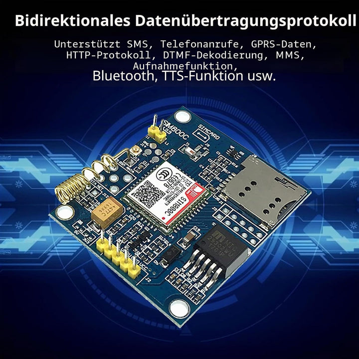 Ticfox SIM800C GSM/GPRS-Entwicklungsplatinenmodul Elektronische Komponenten