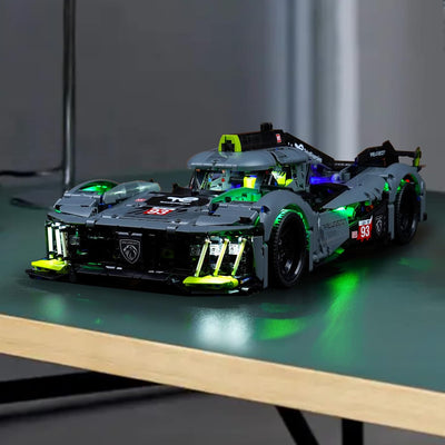 Led Licht Set für Lego 42156 Technic Peugeot 9X8 24H Le Mans Hybrid Hypercar (Kein Lego-Modell), Dek