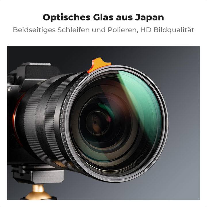 K&amp;F Concept Nano X-Serie Variabler ND Filter ND3-ND1000 Graufilter 49mm(1.5-10 Blendenstufen), 49mm