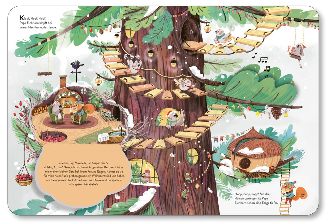 Weihnacht im grossen Tannenbaum - Ein Pappbilderbuch mit vielen Klappen zum Entdecken und gemeinsame