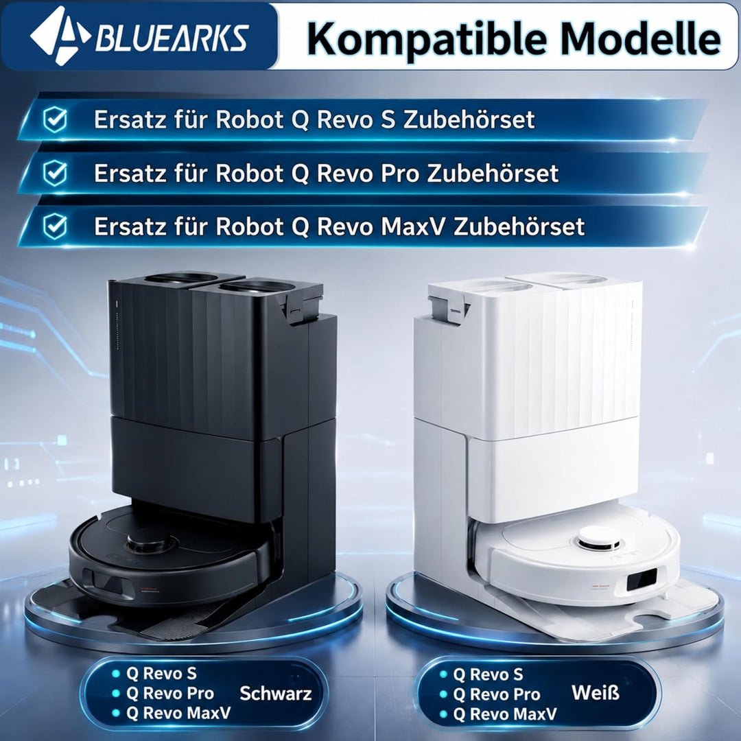 Bluearks Ersatzteile Kompatibel mit Roborock Q Revo/Roborock P10 Staubsaugerroboter Zubehör, 1 Haupt