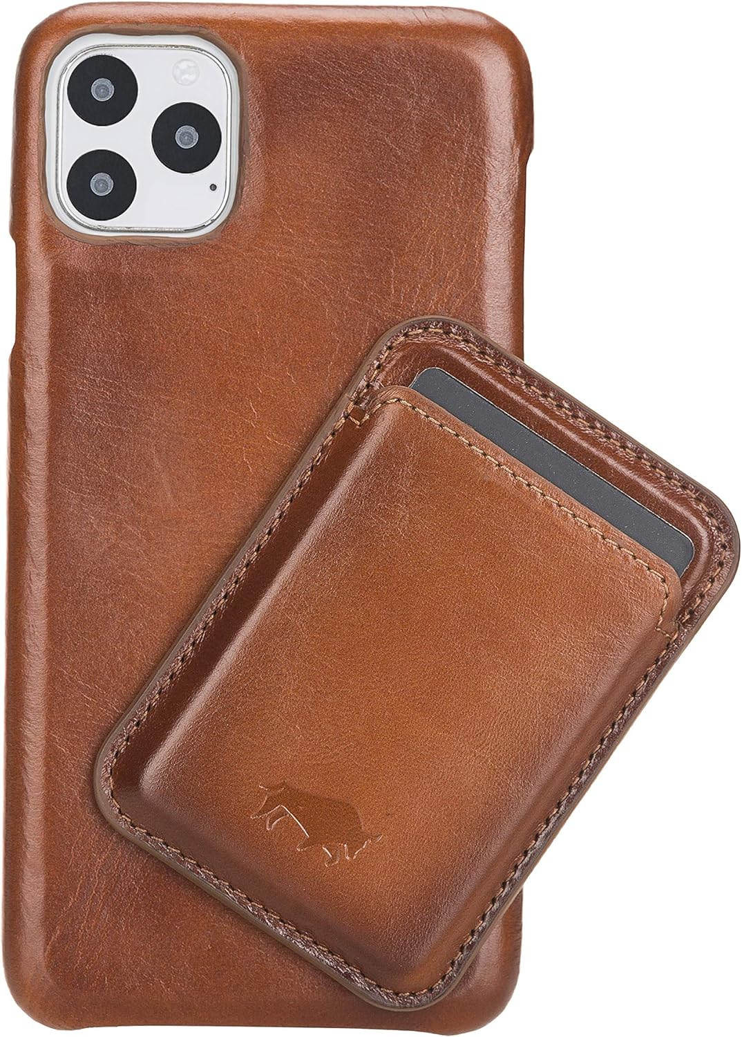 Solo Pelle Lederhülle + magnetische Geldbörse für das iPhone 12 Pro Max in 6.7 Zoll Case Leder Hülle