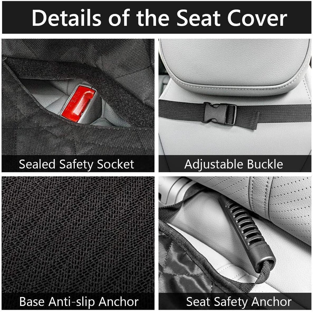 LONENESSL Hunde Autositzbezug Wasserdicht Kratzfest und rutschfest, Schützt Ihr Auto vor Kratzern, H