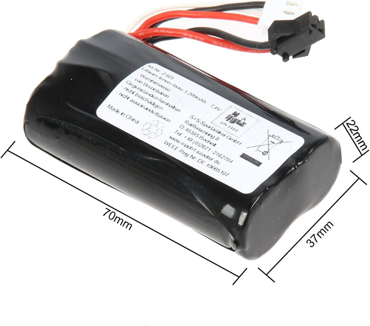 Maximum RC | 7,4 V 1200 mAh LI-ION Akku | RC Monstertruck Thunder | doppelter Fahrspass, Akku