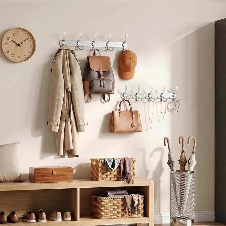 LYLIN kleiderhaken Hakenleiste, Garderobenhaken Edelstahl Rostfrei Handtuchhaken Wandhaken Garderobe