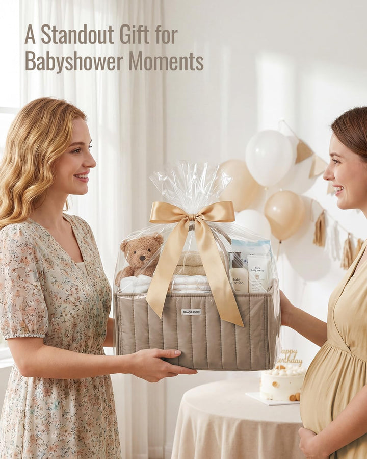 Blissful Diary Baby-Windelkorb, stilvoller Baby-Windel-Caddy Organizer, Aufbewahrungskorb für Windel