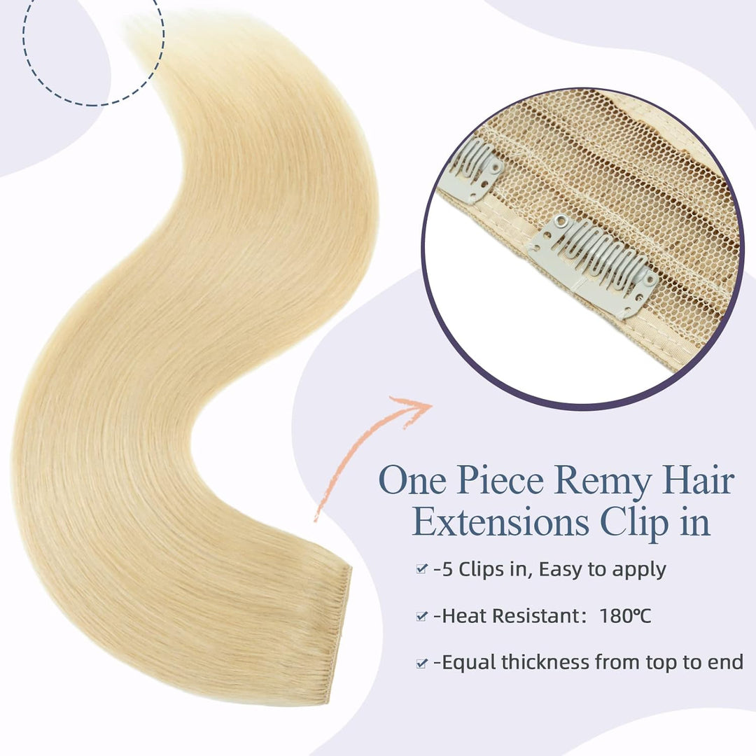(40-60cm) Extensions Echthaar Clip in Dick Haarteile Echthaar Weich Natürlich 7A Remy Haar Haarverlä