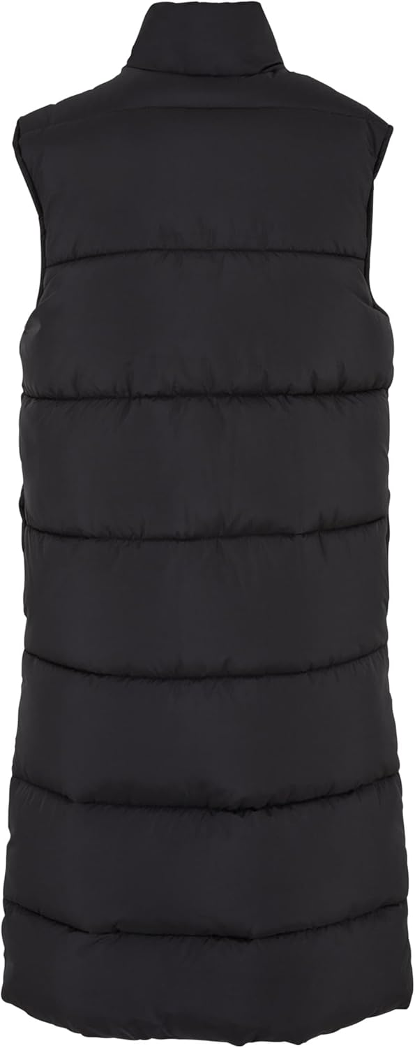 Urban Classics Damen Ladies Long Puffer Vest S Schwarz, S Schwarz