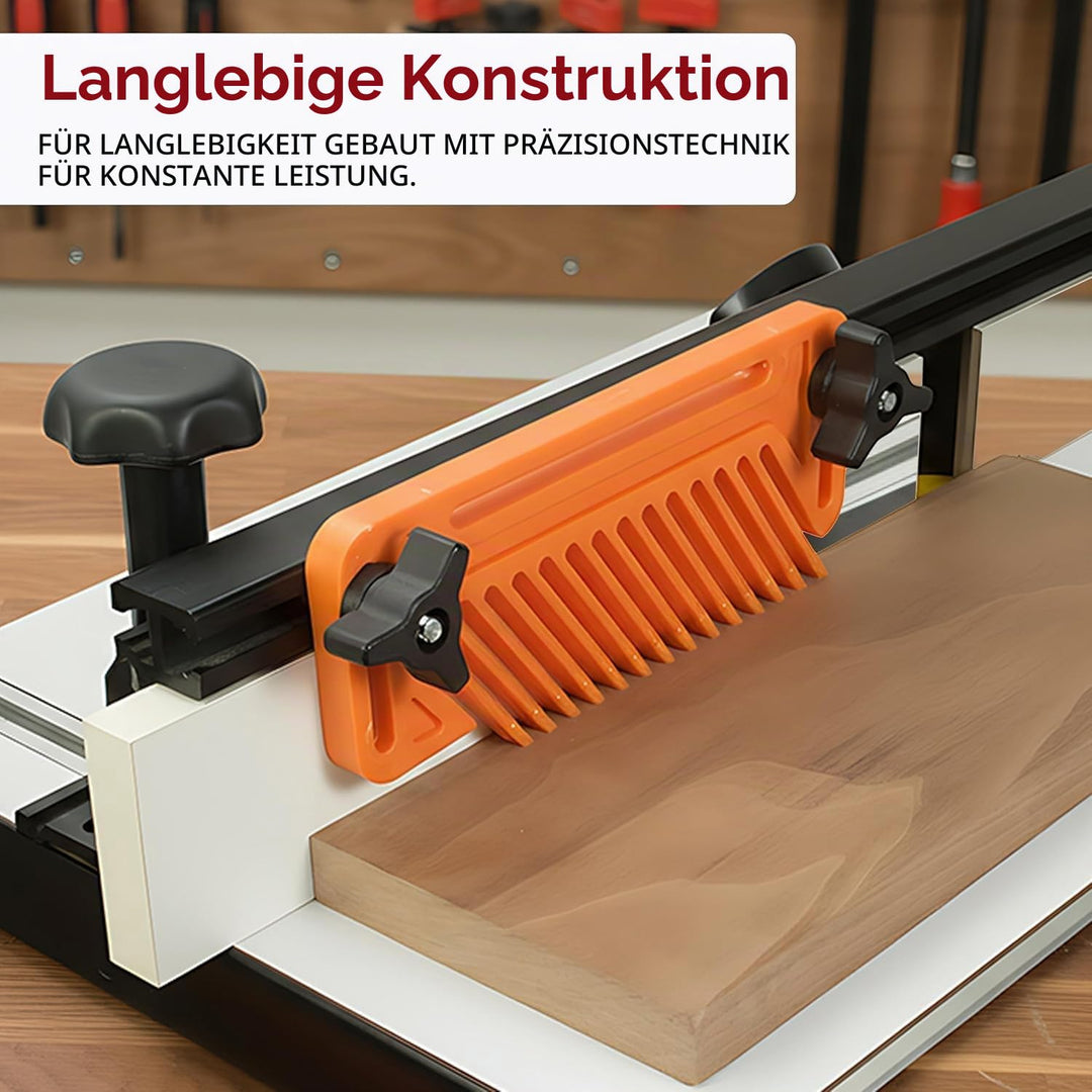 Tischsägen Doppel Federbrett, 2 Stk Einstellbar Druckkamm, Holzbearbeitung Sicherheit Featherboard,