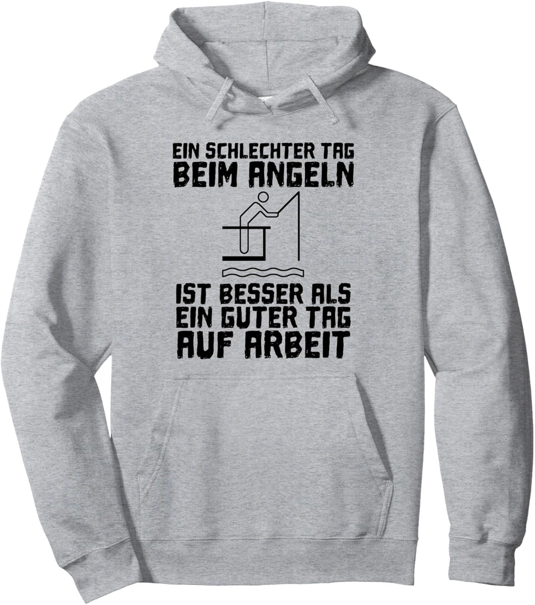 Fischer und Angler gegen die Arbeit Pullover Hoodie