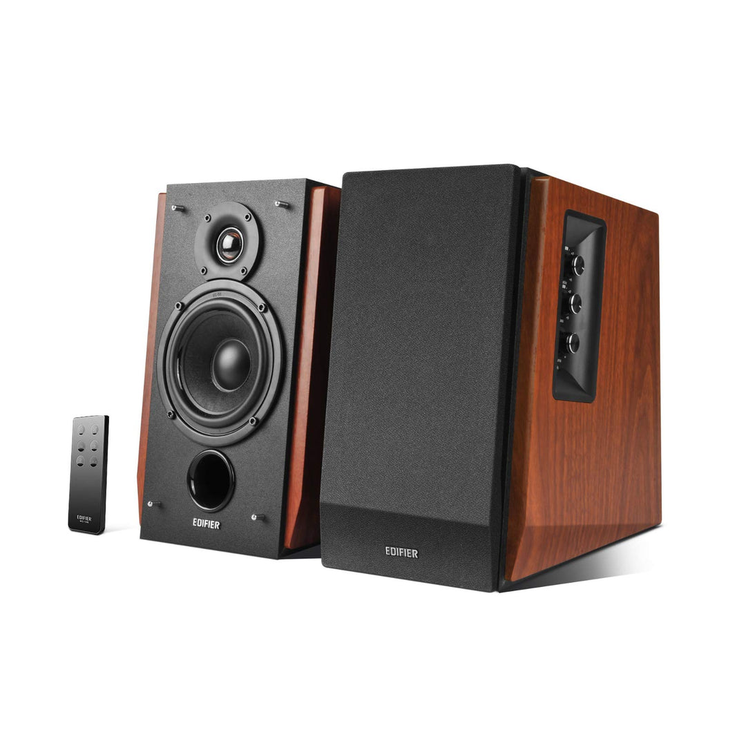 Edifier R1700BT Lautsprecher-Set 2 Regallautsprecher analoge + digitale Anschlüsse Bluetooth Echthol