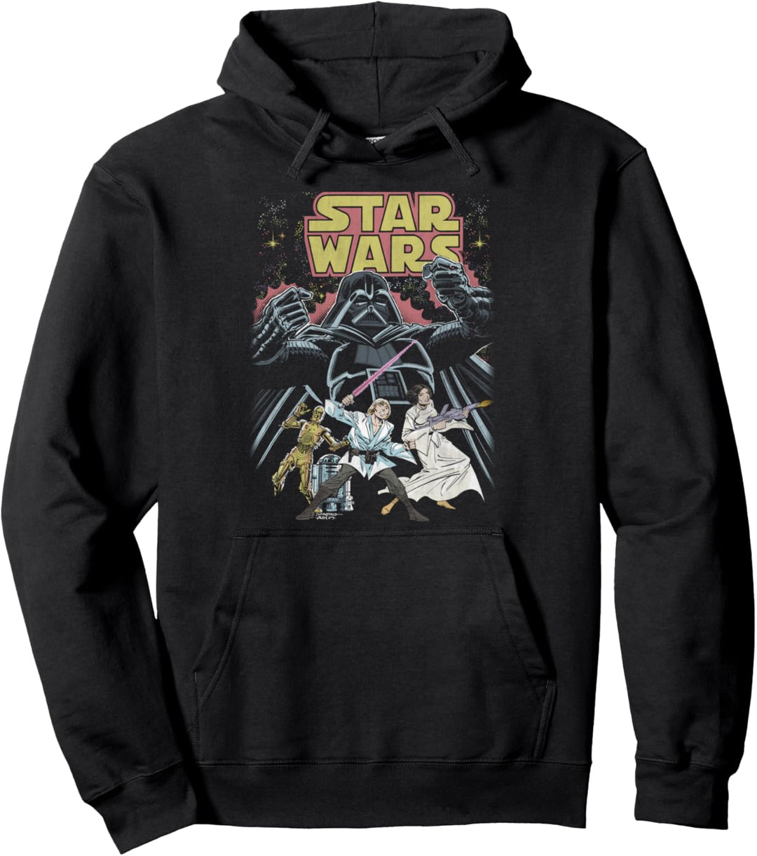 Star Wars Group Shot Vader Sith Lord Comic Cover Pullover Hoodie