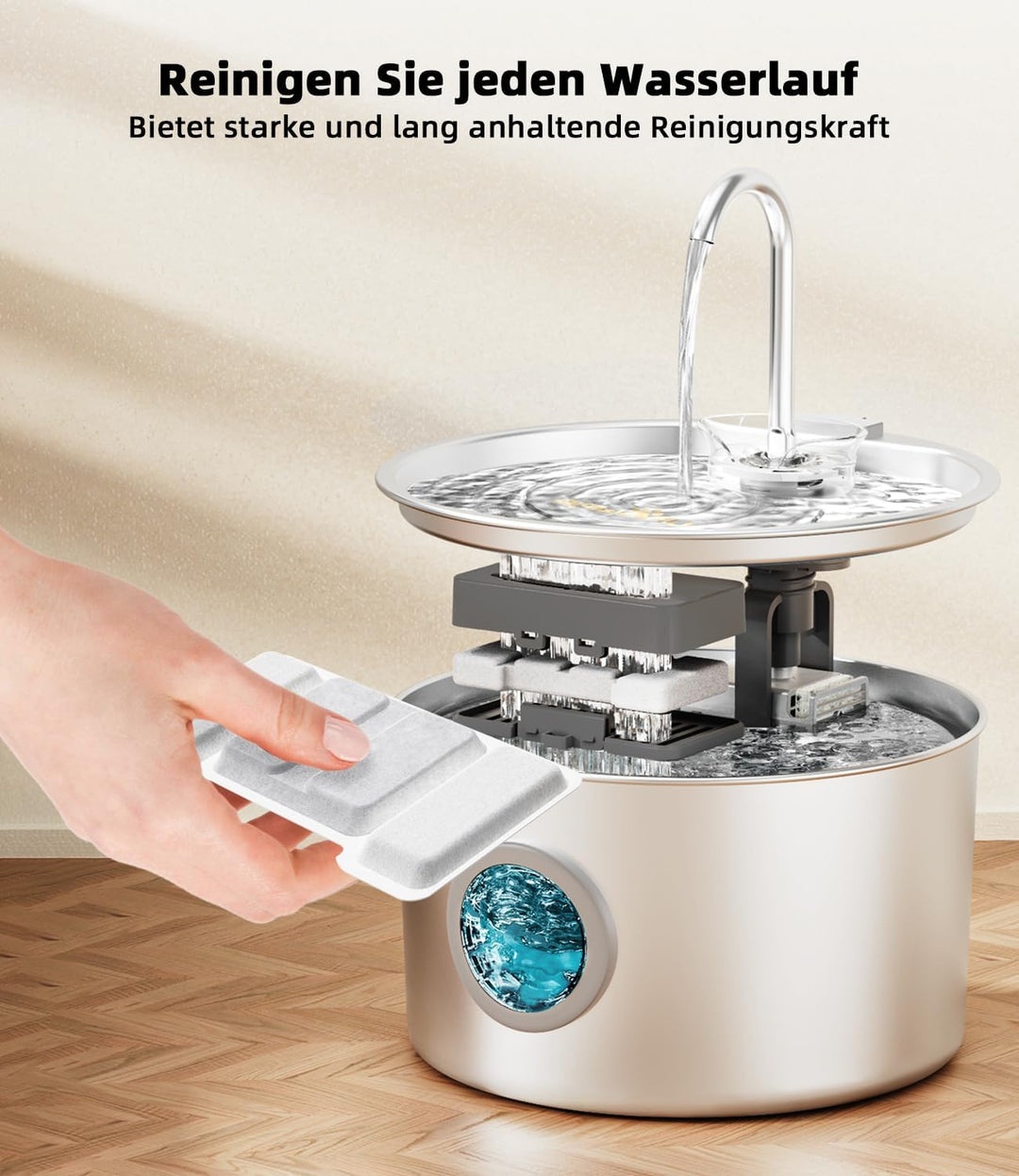 16 Stück Katzenbrunnen Filter für UPAWPIA Katzen Trinkbrunnen 3.2L Filter 4-Monats-Set Ersatzfilter