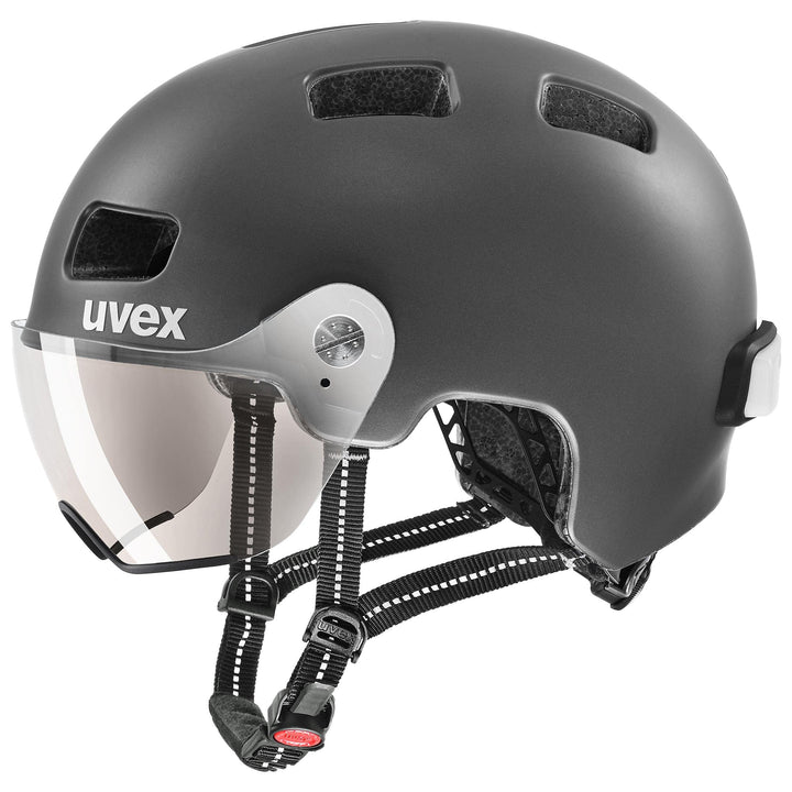 UVEX Rush Visor Helm Silber 58-61 cm, 58-61 cm