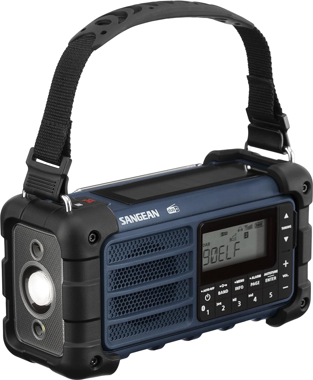 Sangean MMR-99 Outdoorradio DAB+, DAB, UKW Notfallradio, Bluetooth® Solarpanel, spritzwassergeschü m