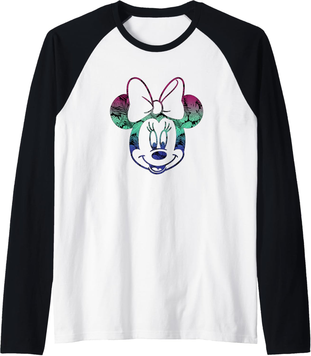 Disney Micky und seine Freunde Minnie Tropical Gradient Fill Raglan
